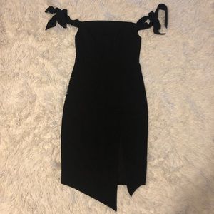 Hello Molly Off the Shoulder Tie Dress